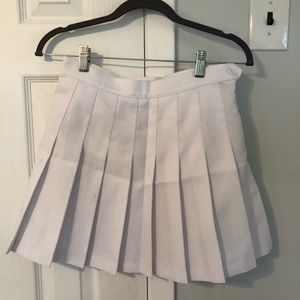 Pleated school girl skirt